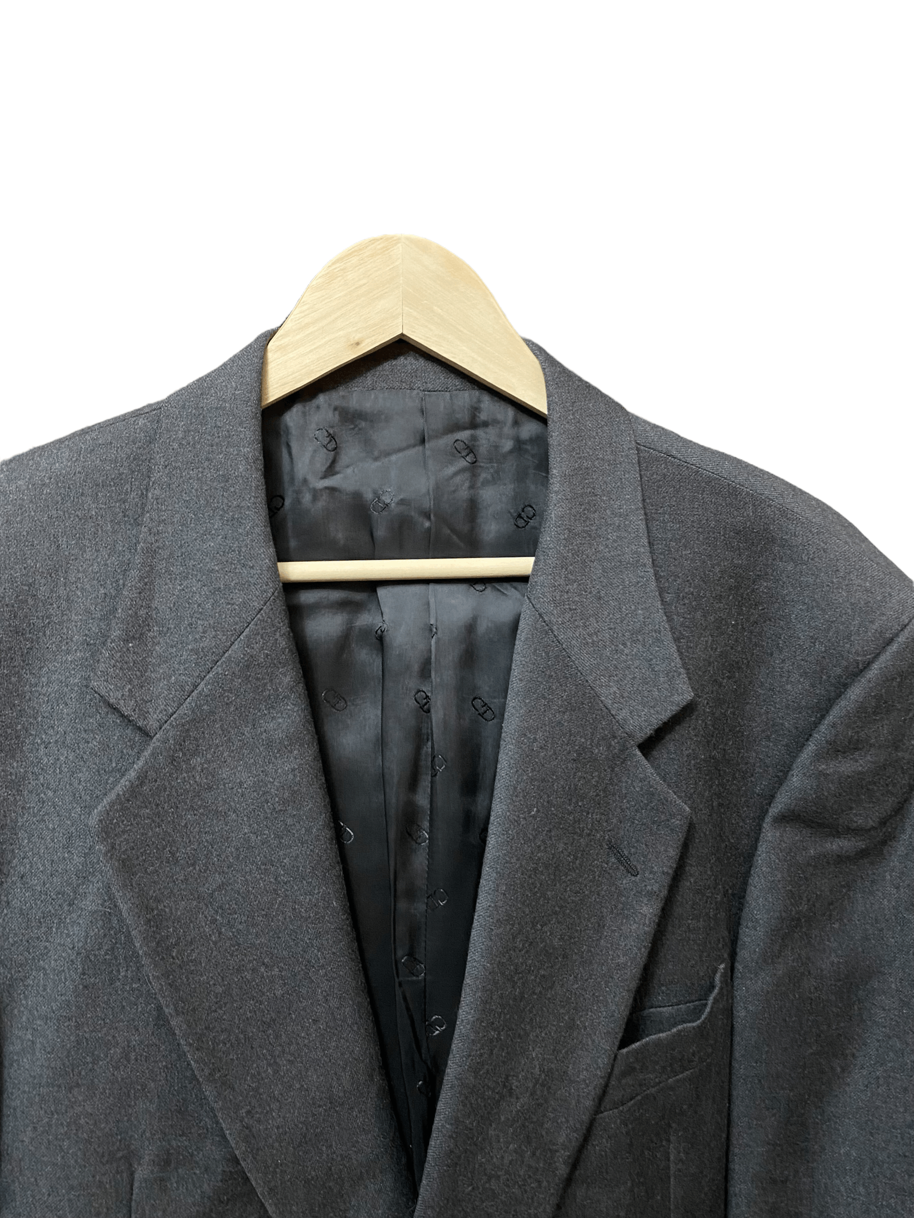 Christian Dior Monsieur × Vintage Christian Dior monsieur graphite wool suit, size 56R Size 54R - 2 Thumbnail