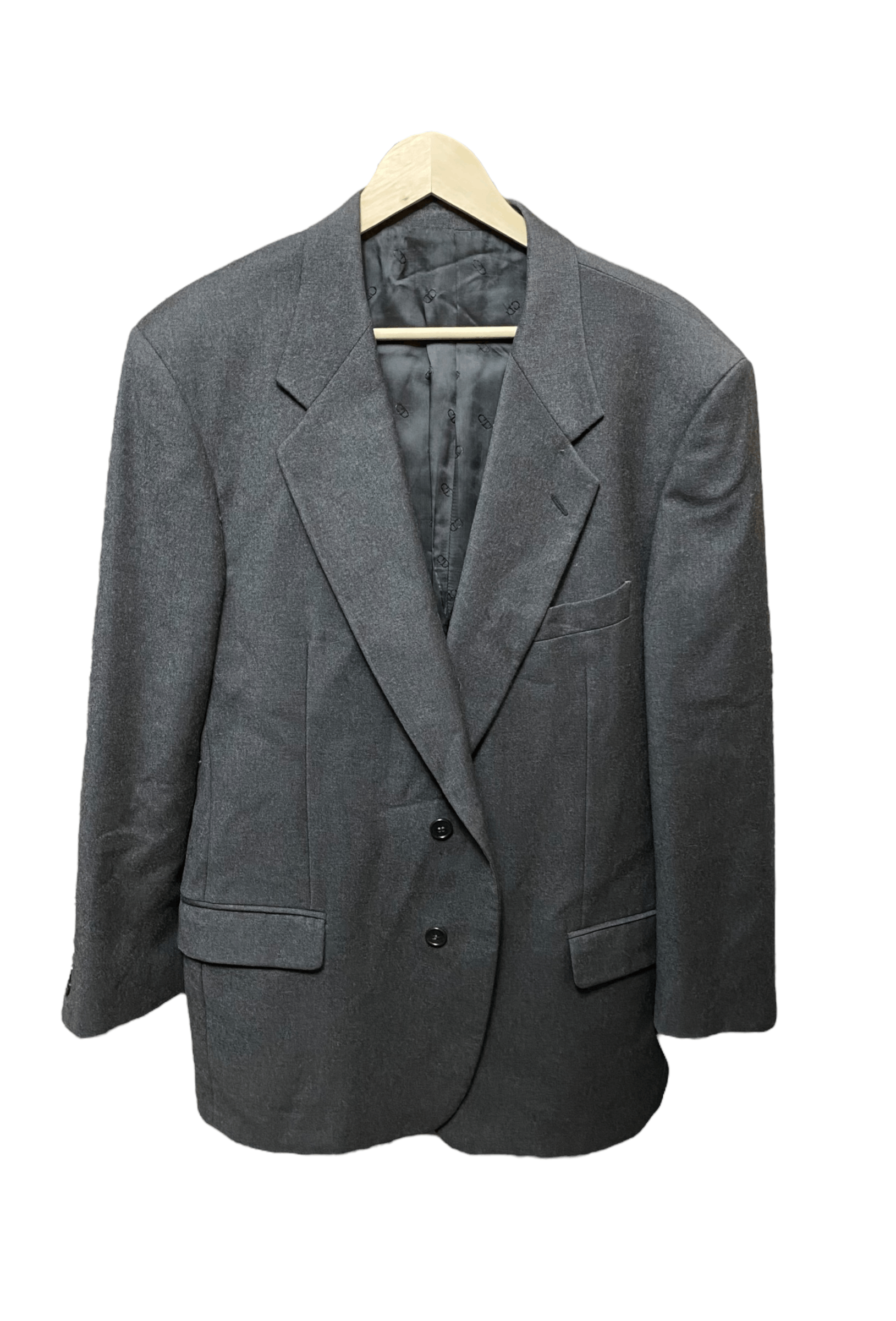 Christian Dior Monsieur × Vintage Christian Dior monsieur graphite wool suit, size 56R Size 54R - 9 Thumbnail