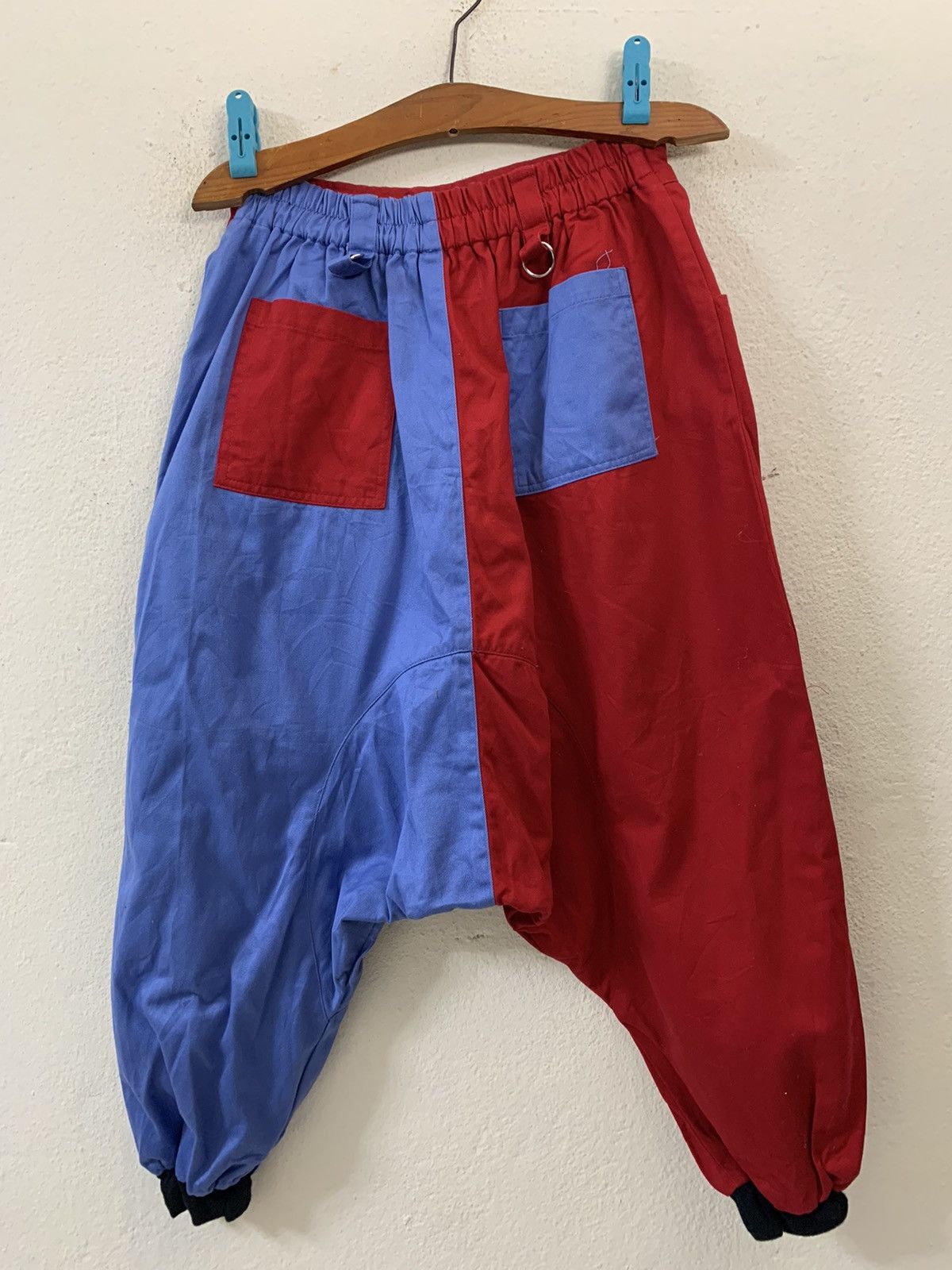 Japanese Brand Monster Gums Color Block Baggy Pants Size US 29 - 7 Thumbnail