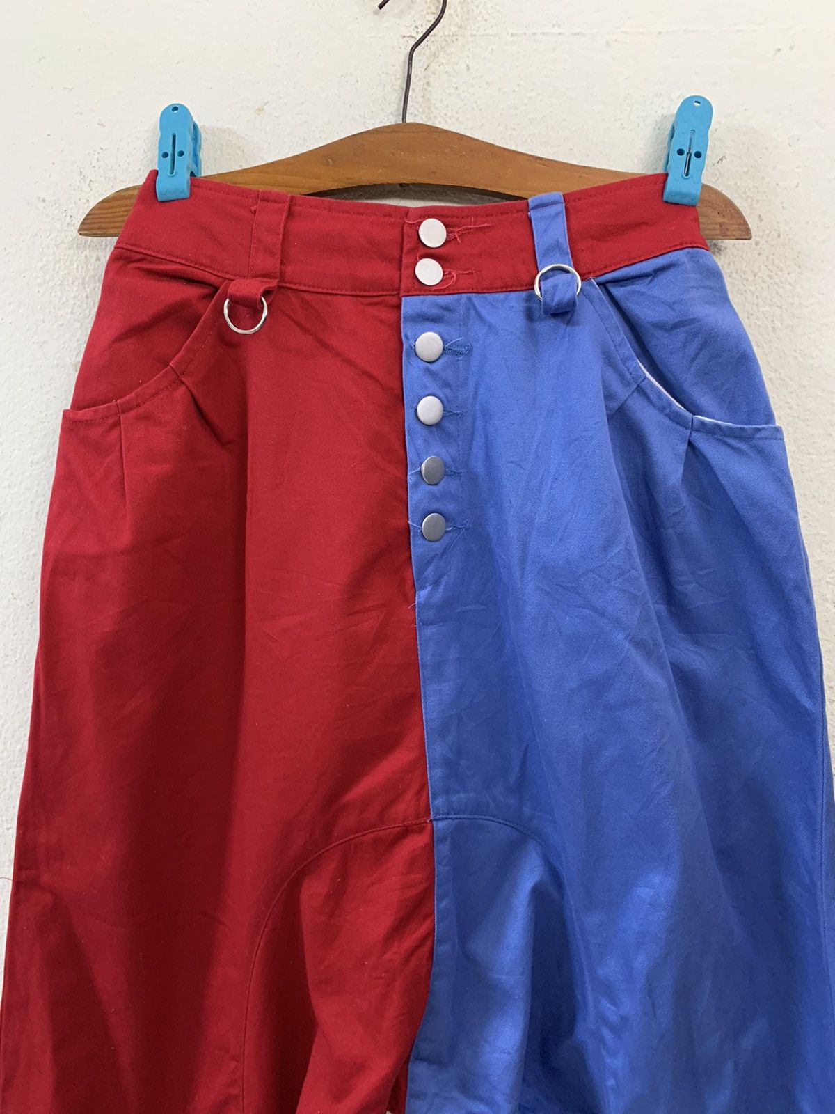 Japanese Brand Monster Gums Color Block Baggy Pants Size US 29 - 4 Thumbnail