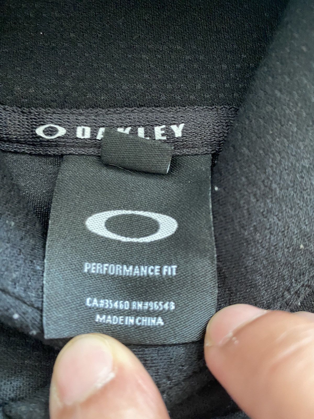 Oakley Rare OAKLEY PERFORMANCE FIT black logo hoodie nice design Size US M / EU 48-50 / 2 - 11 Thumbnail