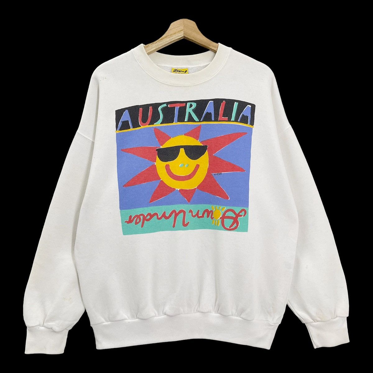 Quiksilver Vintage 90s Ken Done Big Logo Crewneck Sweatshirt Size M Size US M / EU 48-50 / 2 - 1 Thumbnail