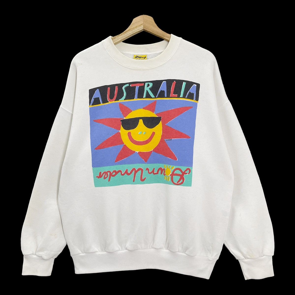 Quiksilver Vintage 90s Ken Done Big Logo Crewneck Sweatshirt Size M Size US M / EU 48-50 / 2 - 3 Thumbnail