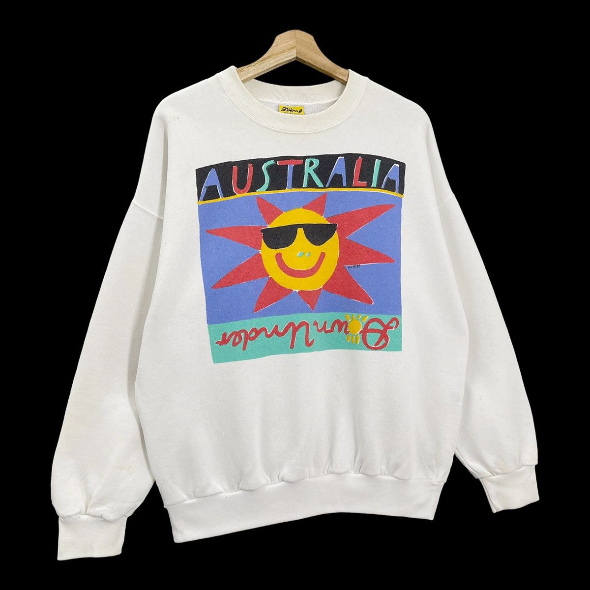 Quiksilver Vintage 90s Ken Done Big Logo Crewneck Sweatshirt Size M Size US M / EU 48-50 / 2 - 2 Thumbnail