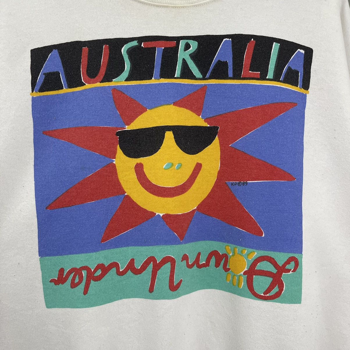 Quiksilver Vintage 90s Ken Done Big Logo Crewneck Sweatshirt Size M Size US M / EU 48-50 / 2 - 5 Thumbnail