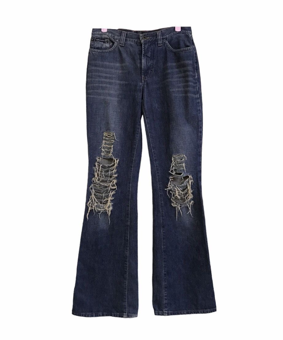 Dolce & Gabbana × If Six Was Nine × PPFM Dolce & Gabbana Flare Distressed Bootcut Jeans Size US 26 / EU 42 - 1 Thumbnail