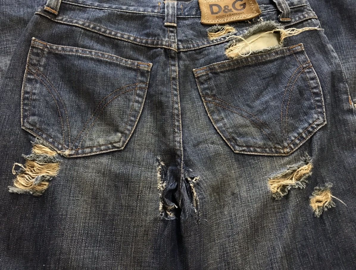 Dolce & Gabbana × If Six Was Nine × PPFM Dolce & Gabbana Flare Distressed Bootcut Jeans Size US 26 / EU 42 - 16 Thumbnail