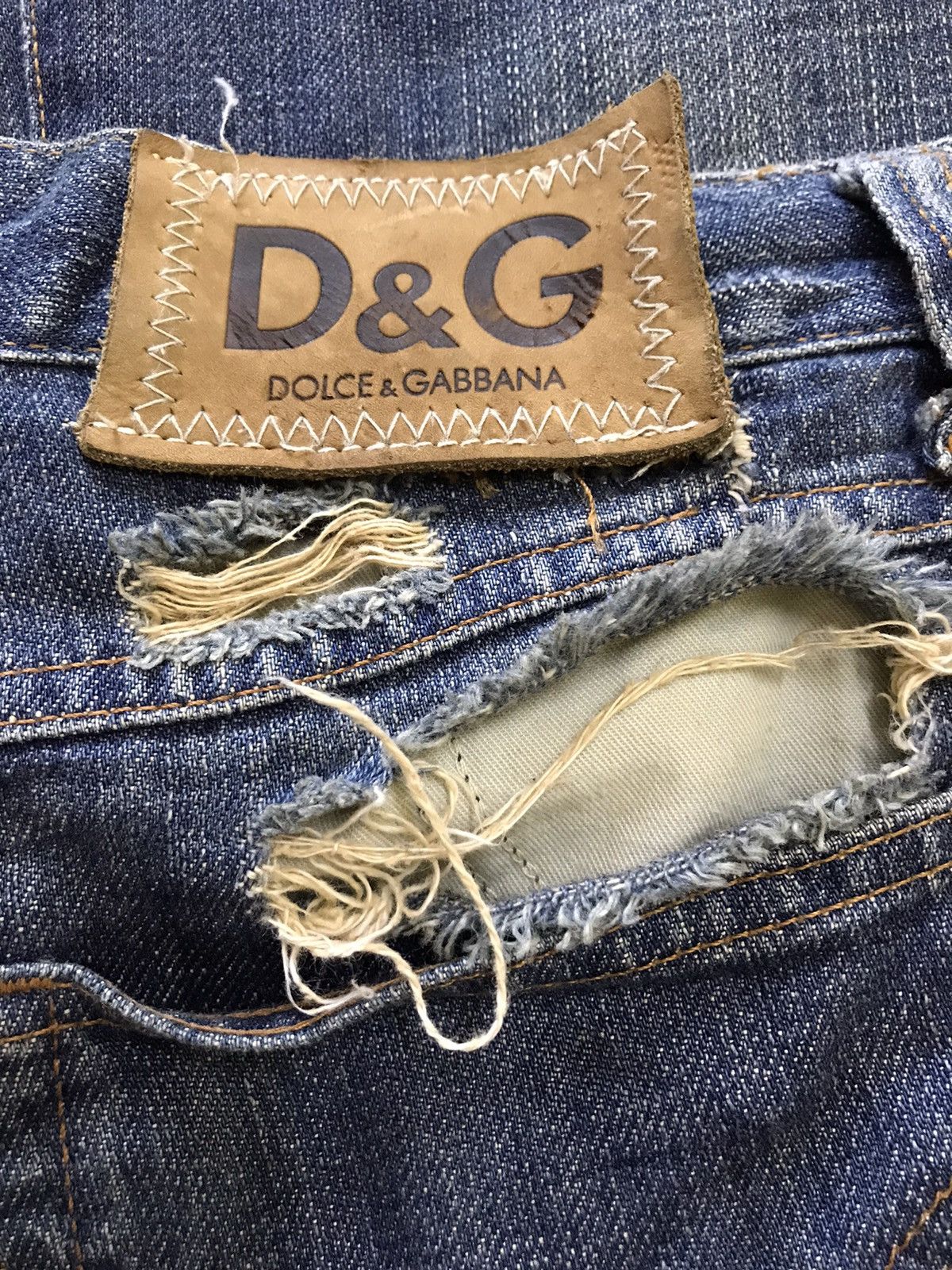 Dolce & Gabbana × If Six Was Nine × PPFM Dolce & Gabbana Flare Distressed Bootcut Jeans Size US 26 / EU 42 - 15 Thumbnail