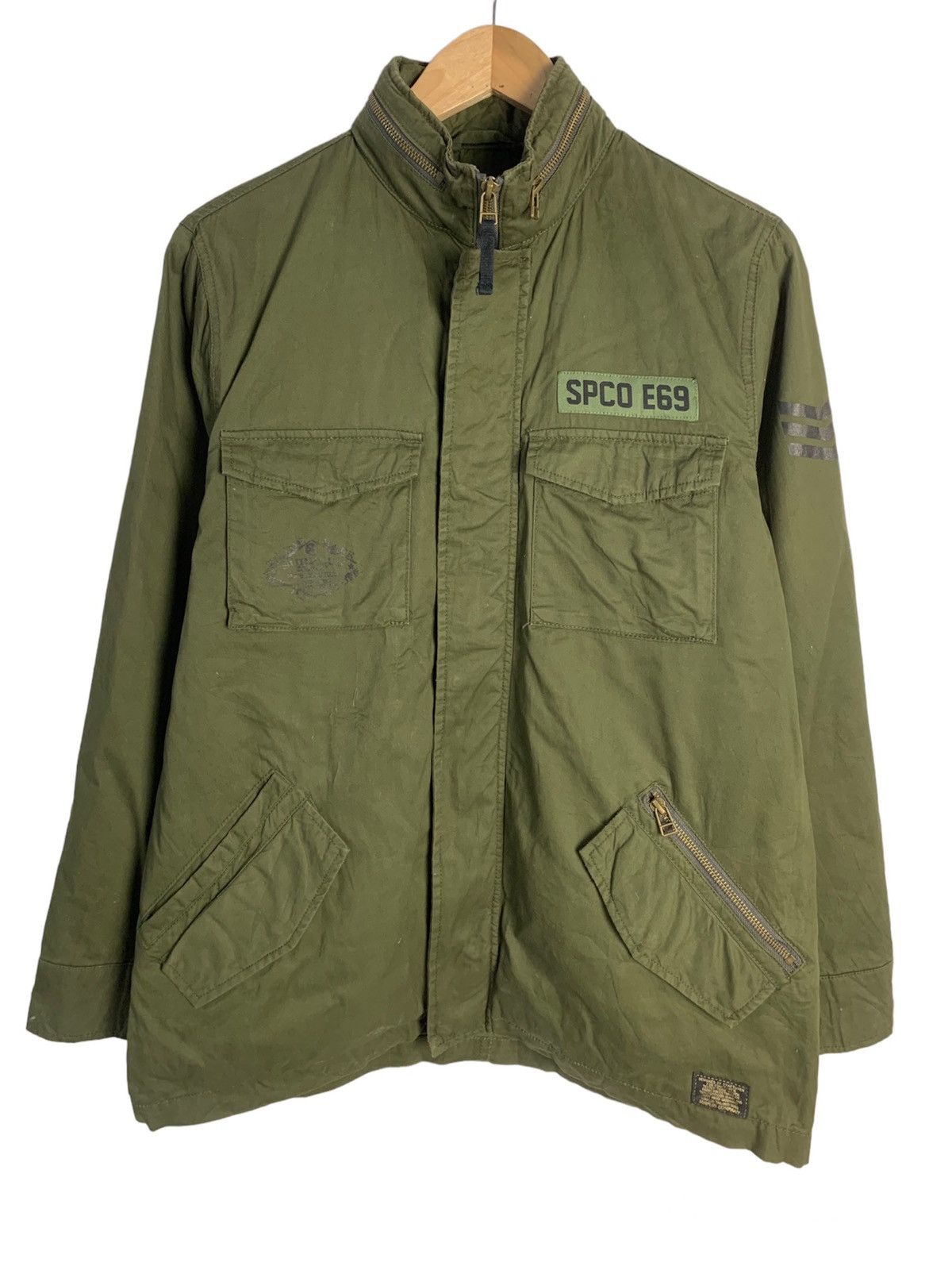 image of Surplus Multipocket Army Military Jacket in Green, Men's (Size Medium)