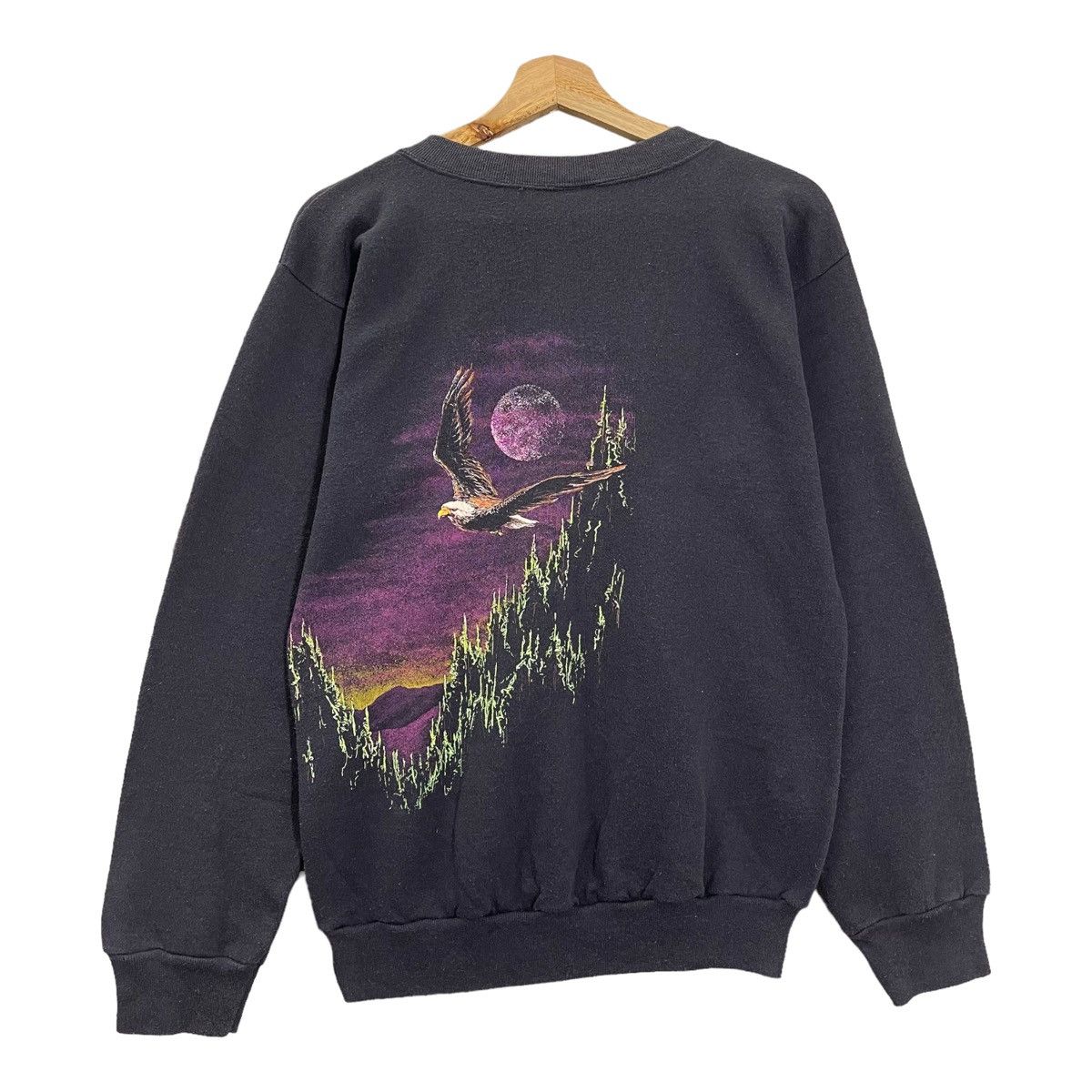Harley Davidson × Vintage Vintage 90s Hazelwood Eagle Art Crewneck Sweatshirt Size M Size US M / EU 48-50 / 2 - 8 Thumbnail
