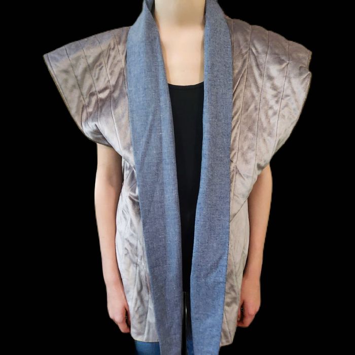 Handmade Vintage Japanese Farmer Vest Kimono Padded Reversible Boro Grailed