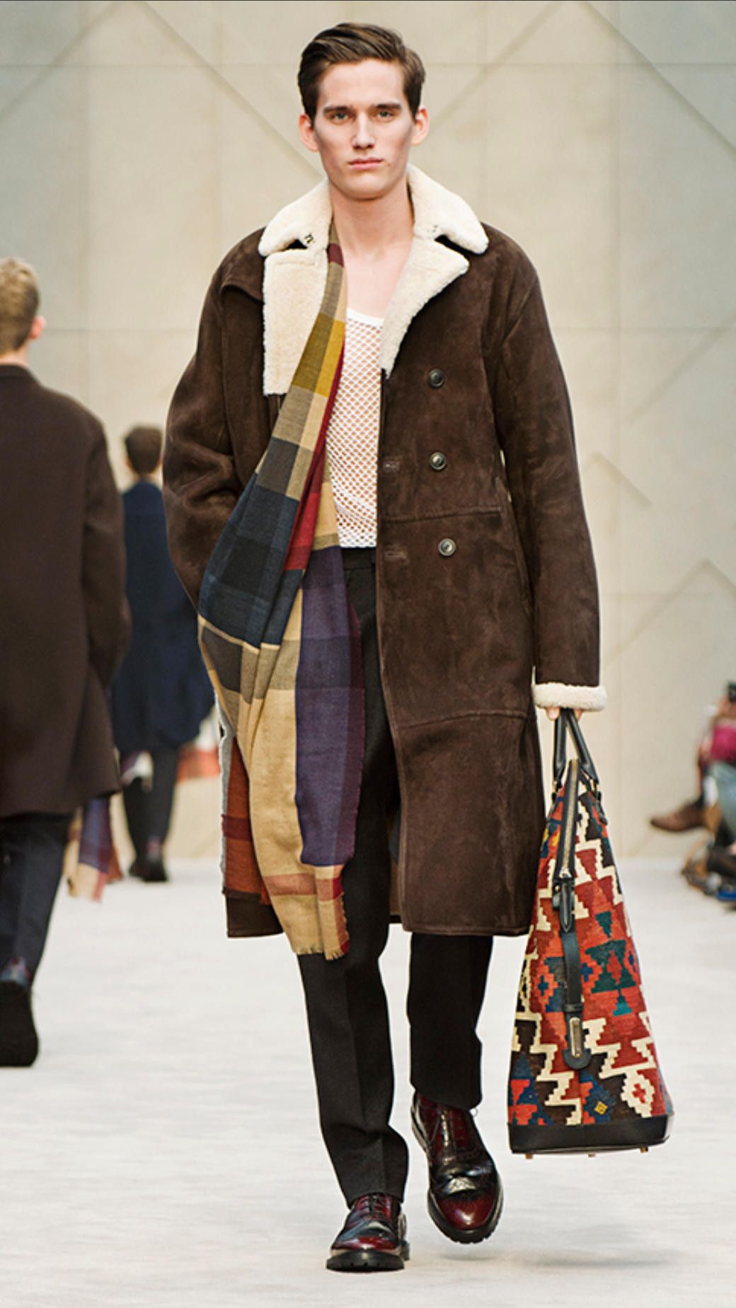 Burberry Prorsum Prorsum Oversized Shearling Trench Coat | Grailed