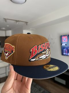 7 1/4 - Buffalo Bisons Wheat Icy UV Topperz Exclusive New Era Fitted