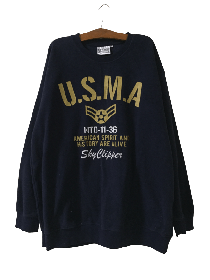 Vintage Vintage La-Fiori U.S.M.A. Anderson Big Size Sweatshirt Size US XXL / EU 58 / 5 - 1 Thumbnail