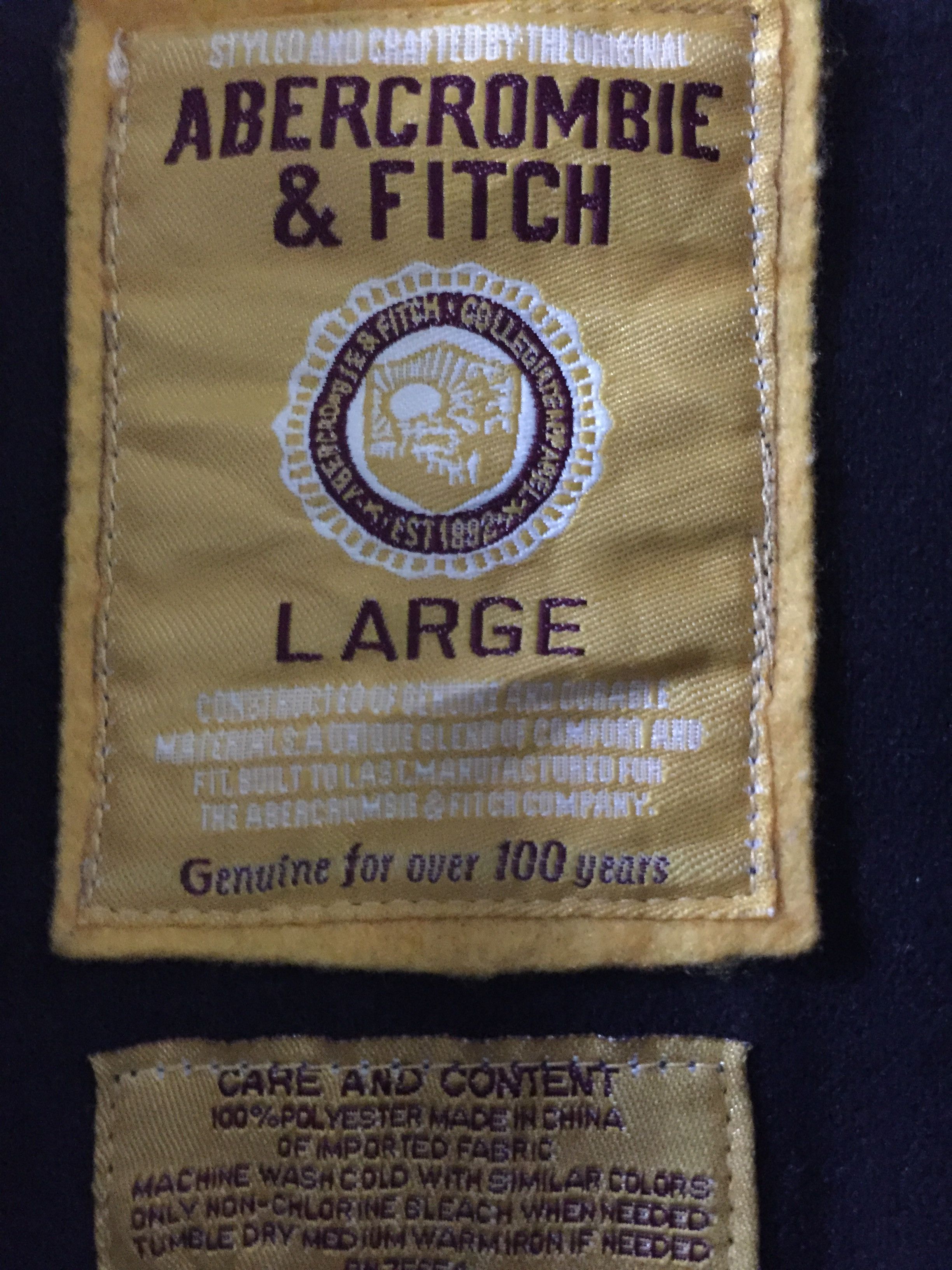 Abercrombie & Fitch Abercrombie & Fitch Spellout Jacket Size US L / EU 52-54 / 3 - 5 Thumbnail