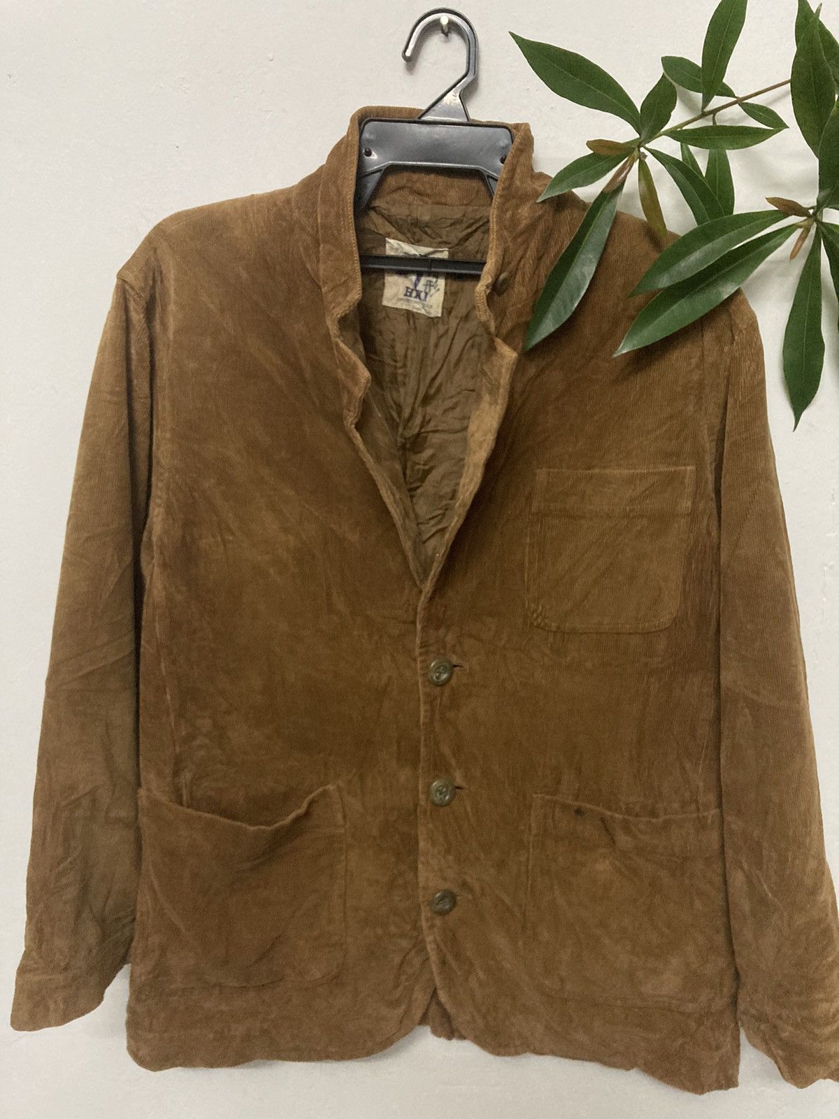 Hai Sporting Gear × Issey Miyake × Japanese Brand Rare Hai Sporting Gear by Issey Miyake Corduroy Coat Jacket Size 40L - 1 Thumbnail