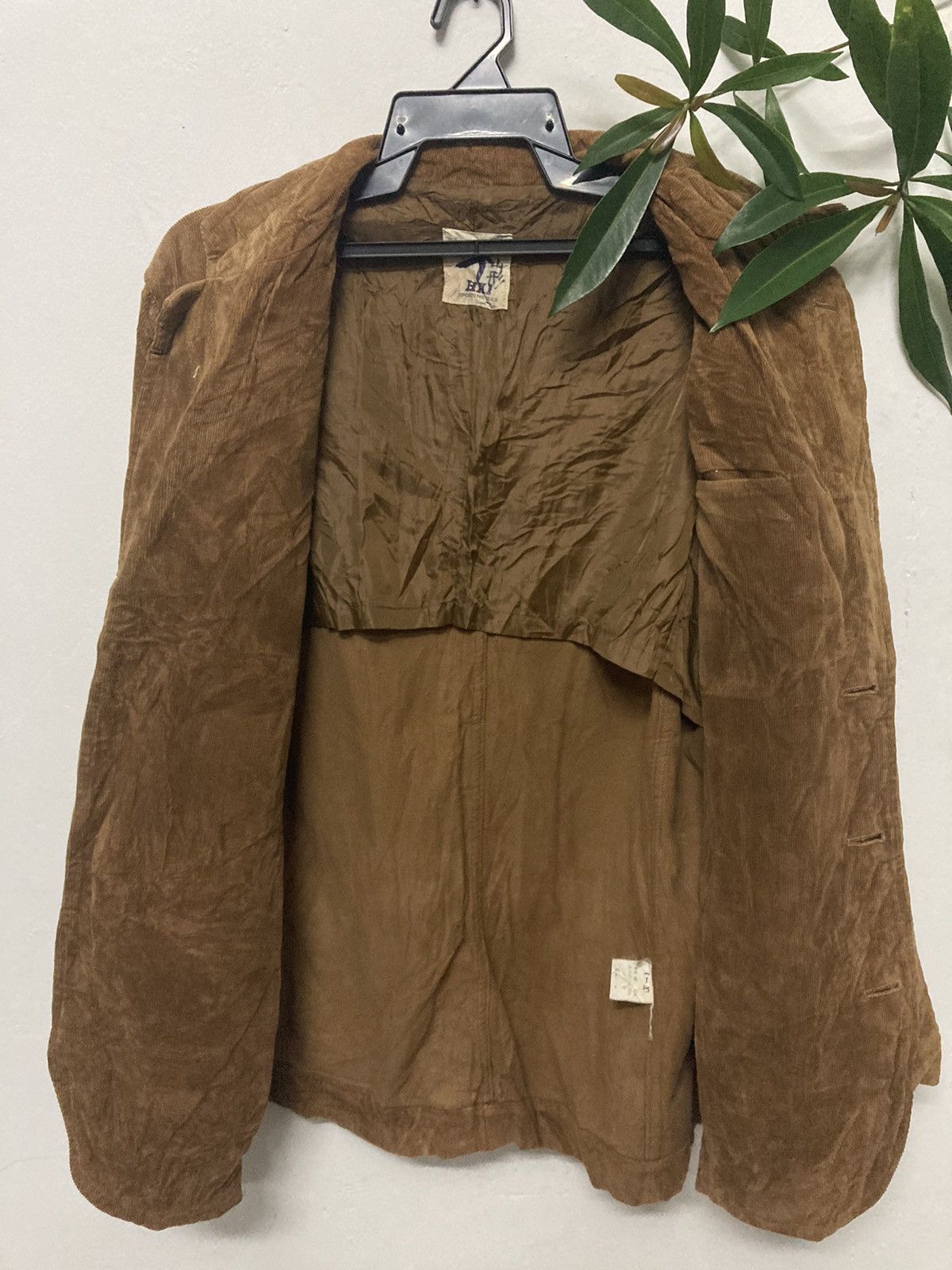 Hai Sporting Gear × Issey Miyake × Japanese Brand Rare Hai Sporting Gear by Issey Miyake Corduroy Coat Jacket Size 40L - 3 Thumbnail