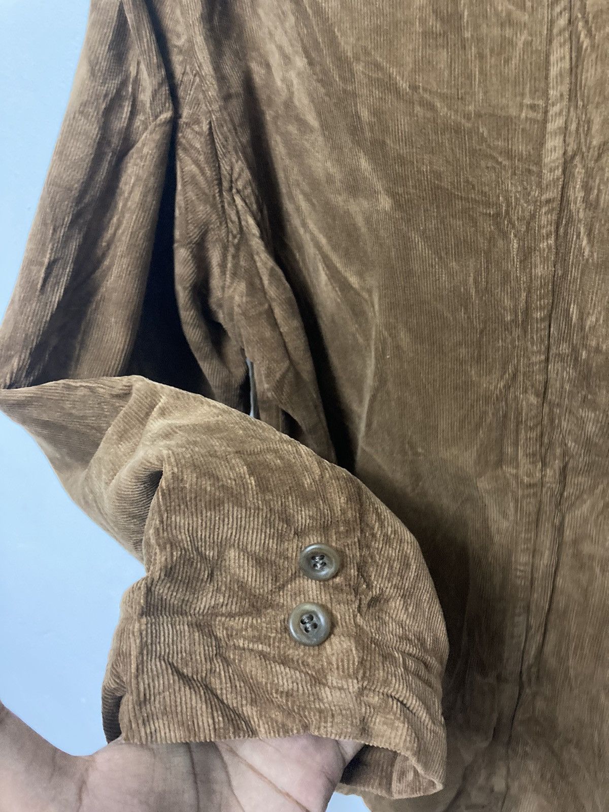 Hai Sporting Gear × Issey Miyake × Japanese Brand Rare Hai Sporting Gear by Issey Miyake Corduroy Coat Jacket Size 40L - 10 Thumbnail