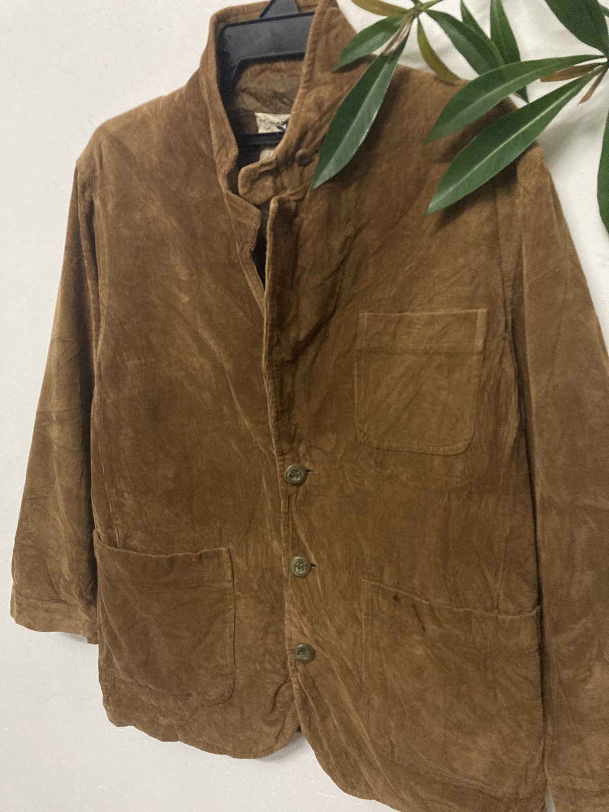 Hai Sporting Gear × Issey Miyake × Japanese Brand Rare Hai Sporting Gear by Issey Miyake Corduroy Coat Jacket Size 40L - 4 Thumbnail