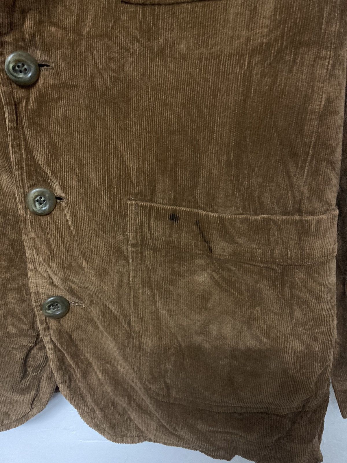 Hai Sporting Gear × Issey Miyake × Japanese Brand Rare Hai Sporting Gear by Issey Miyake Corduroy Coat Jacket Size 40L - 6 Thumbnail