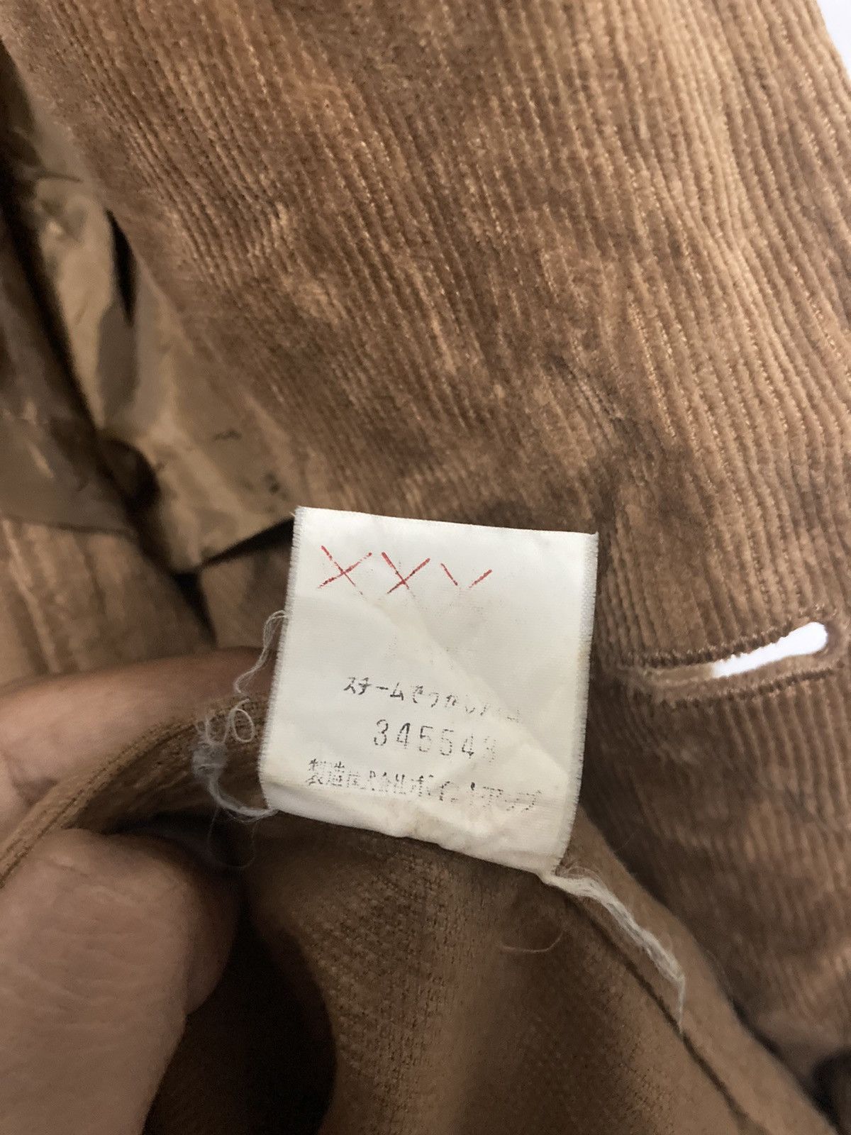 Hai Sporting Gear × Issey Miyake × Japanese Brand Rare Hai Sporting Gear by Issey Miyake Corduroy Coat Jacket Size 40L - 13 Thumbnail