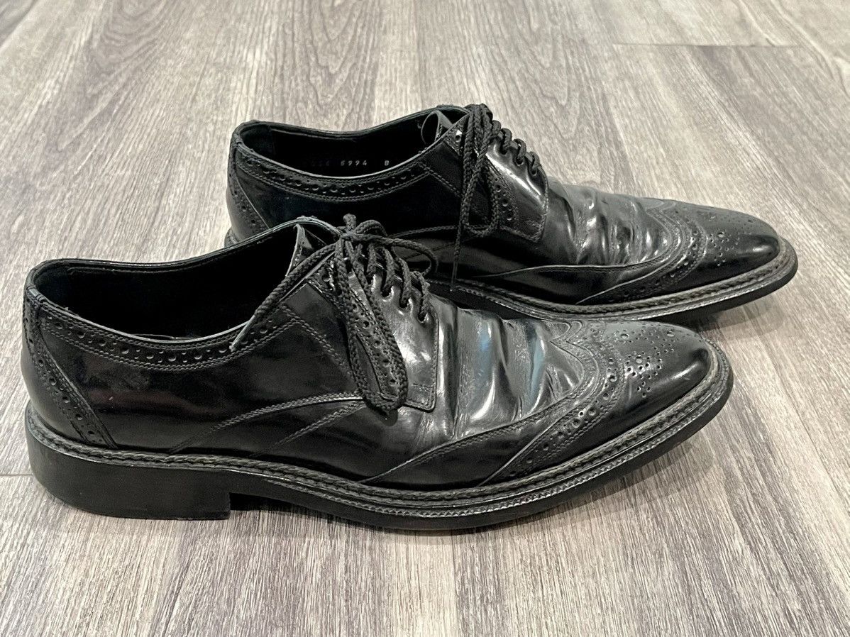 Dolce & Gabbana Dolce & Gabbana D&G Patent Leather Oxford Wingtip Shoes Sz 8 Size US 8 / EU 41 - 1 Thumbnail