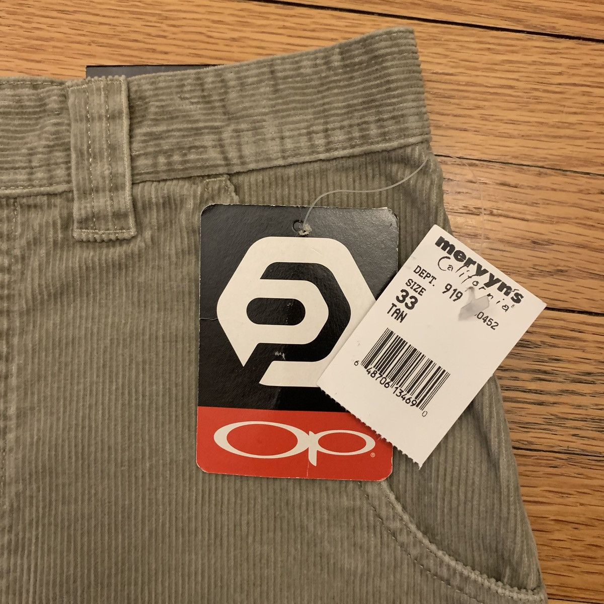 Ocean Pacific × Vintage NWT Vintage OP Ocean Pacific Beige Corduroy Shorts NEW Size US 33 - 2 Thumbnail
