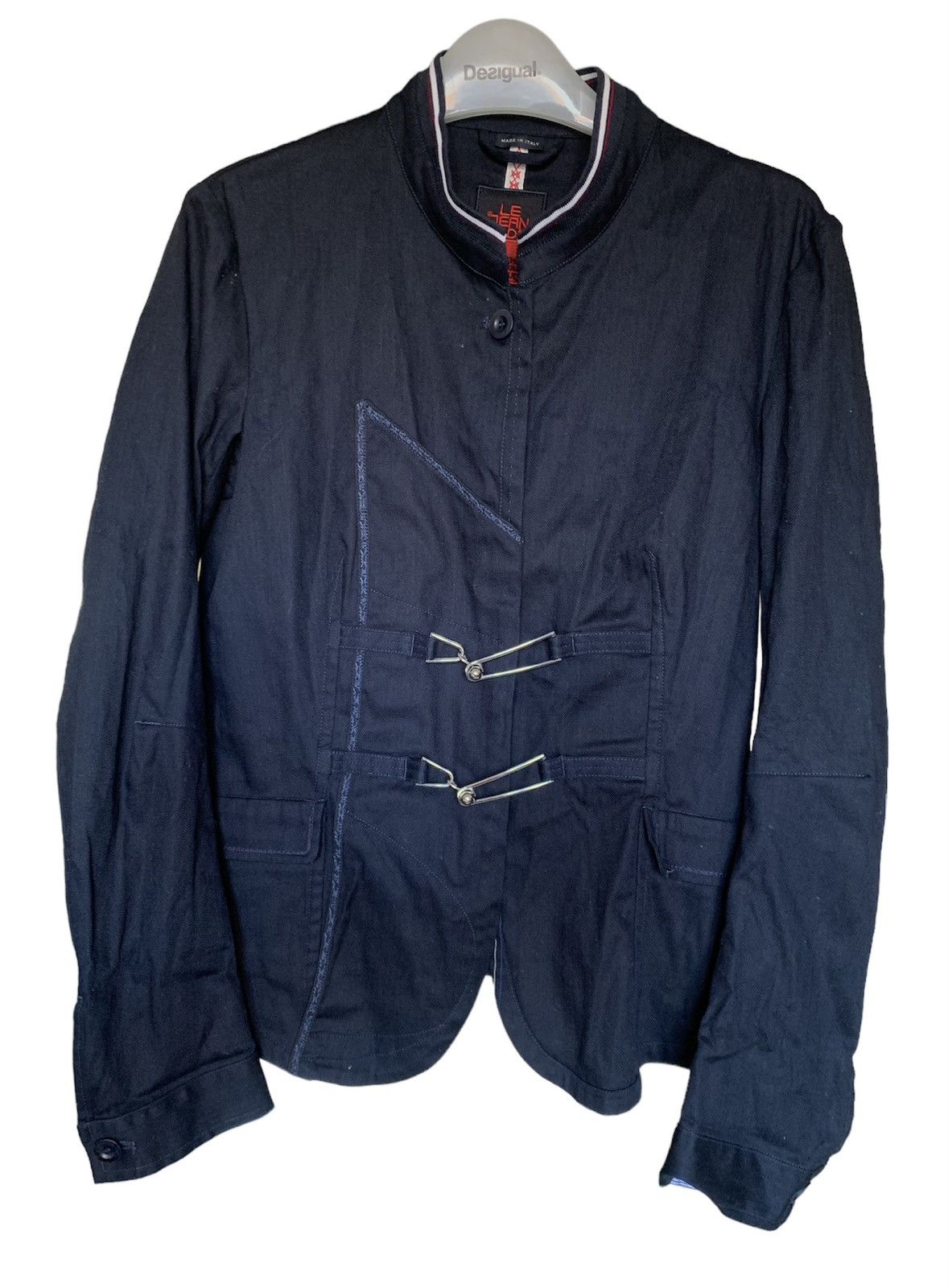 Marithe + Francois Girbaud Marithe Francois Girbaud navy mace button blazer chef Size M / US 6-8 / IT 42-44 - 2 Thumbnail