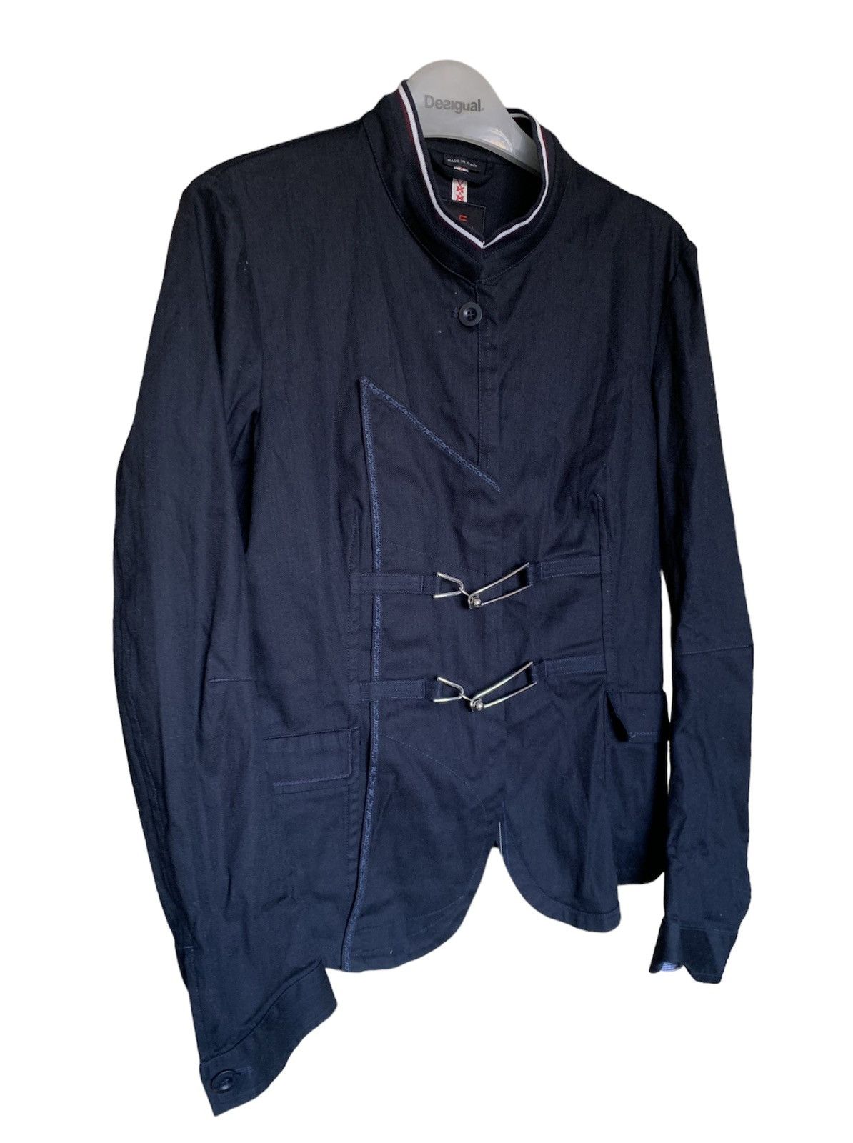 Marithe + Francois Girbaud Marithe Francois Girbaud navy mace button blazer chef Size M / US 6-8 / IT 42-44 - 3 Thumbnail