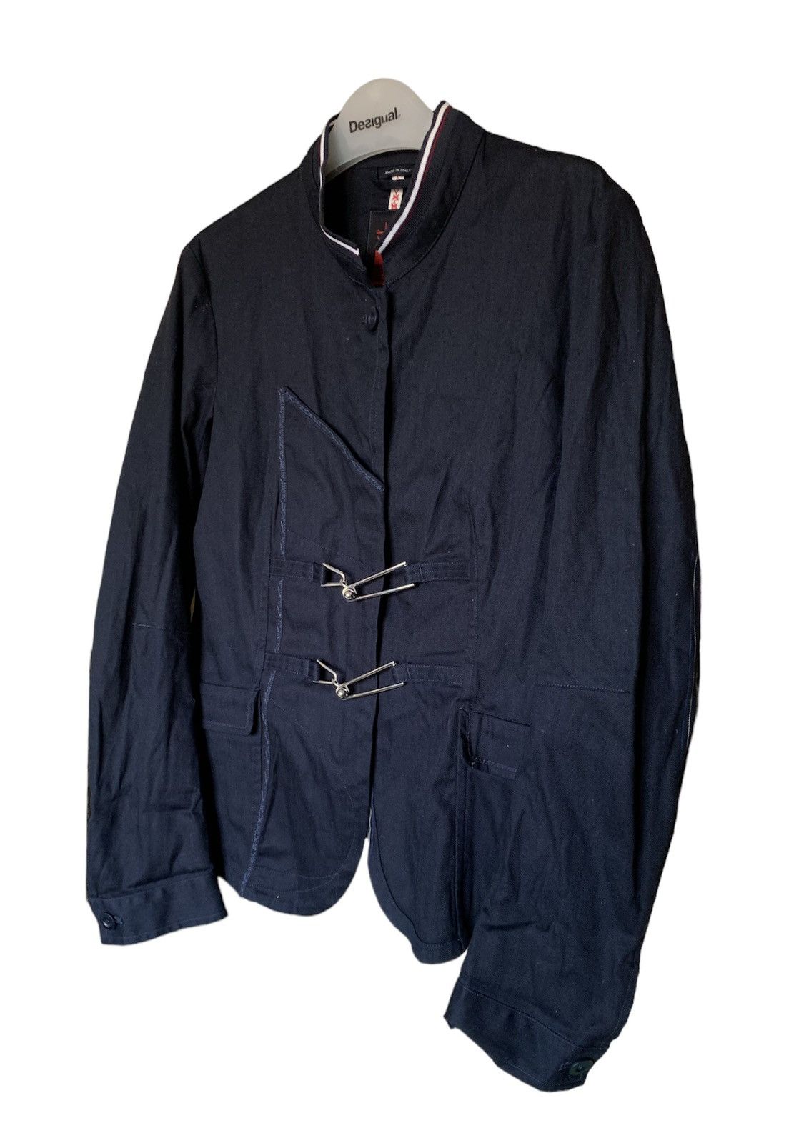 Marithe + Francois Girbaud Marithe Francois Girbaud navy mace button blazer chef Size M / US 6-8 / IT 42-44 - 4 Thumbnail