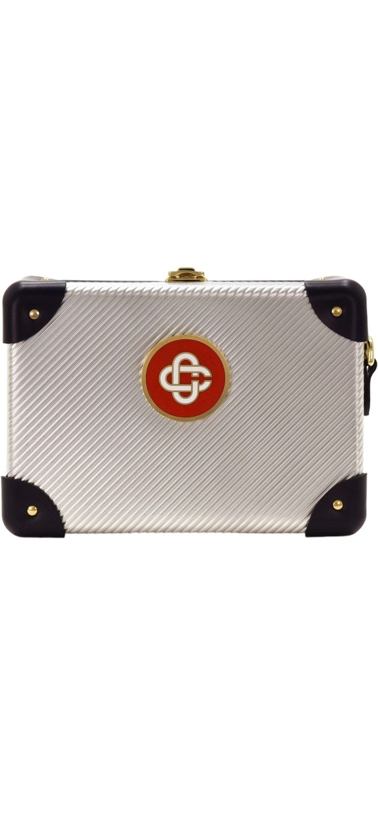 Casablanca X Globe-Trotter Silver-Tone Mini Case