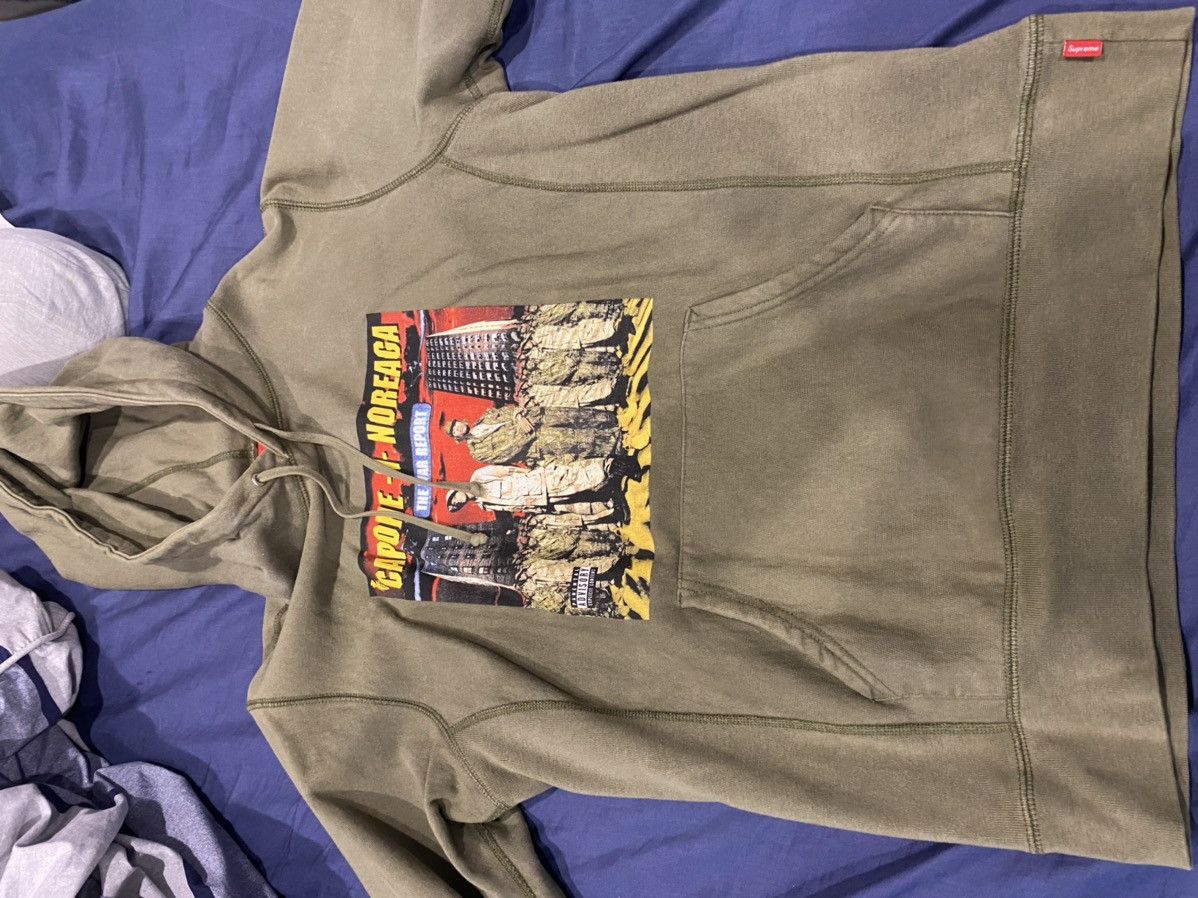 Supreme war report hoodie clearance
