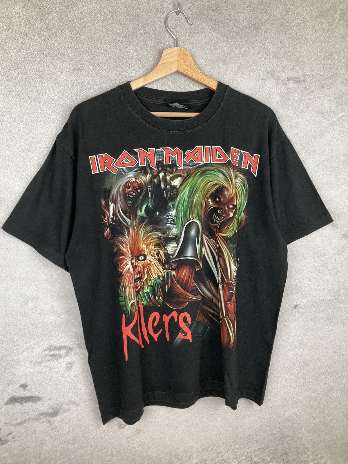 Band Tees Vintage Iron Maiden The Killers Graphic Tee Rare 90s 00s Size US L / EU 52-54 / 3 - 4 Thumbnail