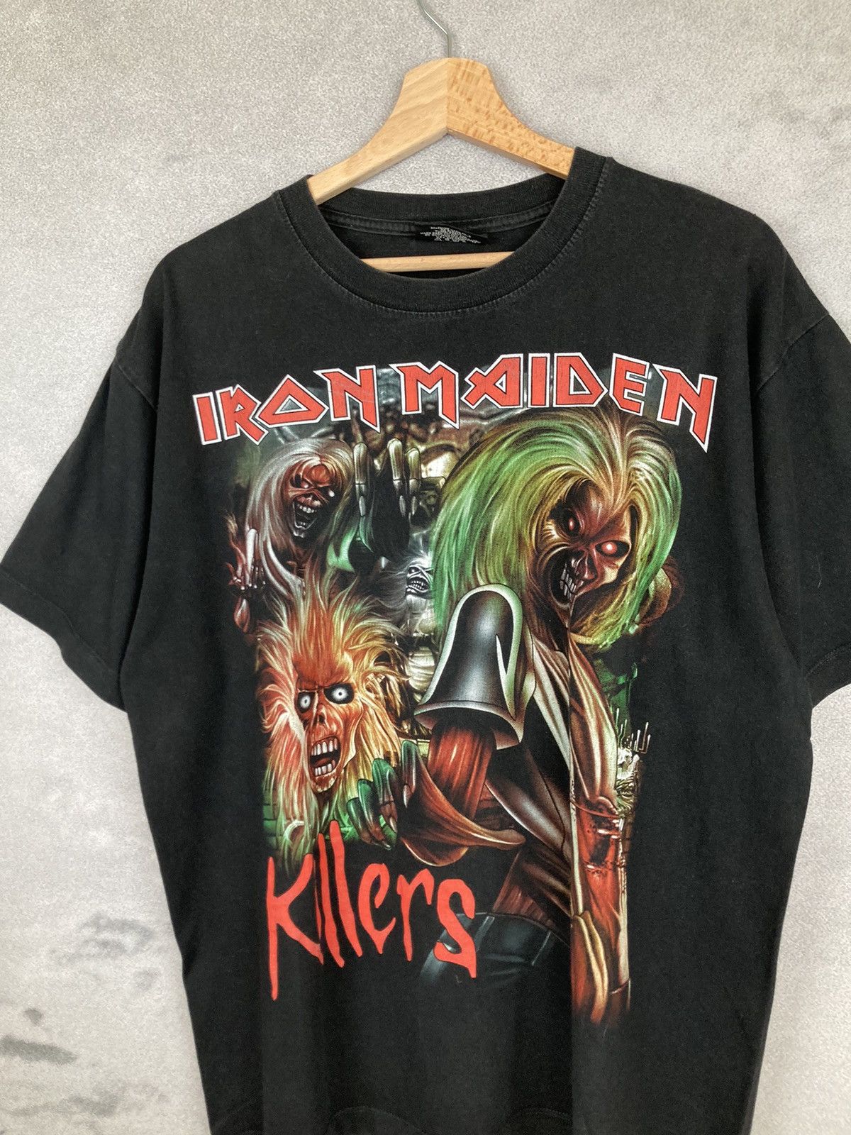Band Tees Vintage Iron Maiden The Killers Graphic Tee Rare 90s 00s Size US L / EU 52-54 / 3 - 3 Thumbnail
