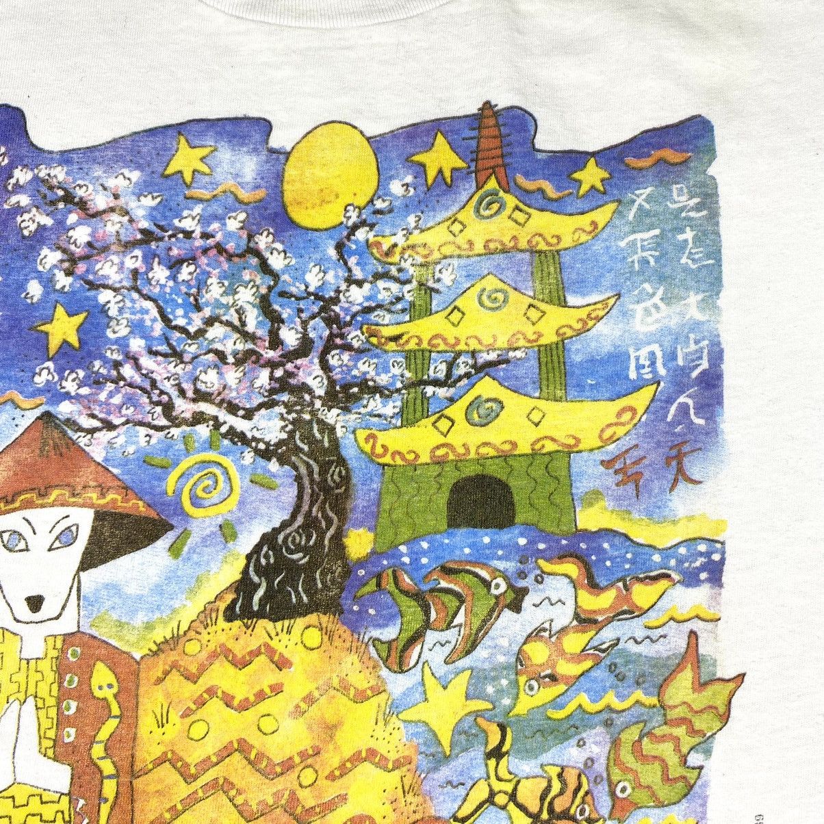 Japanese Brand 💥Rare! 1989 Vintage Art China Day T Shirt USA Made Hype Y2K Size US XL / EU 56 / 4 - 5 Thumbnail
