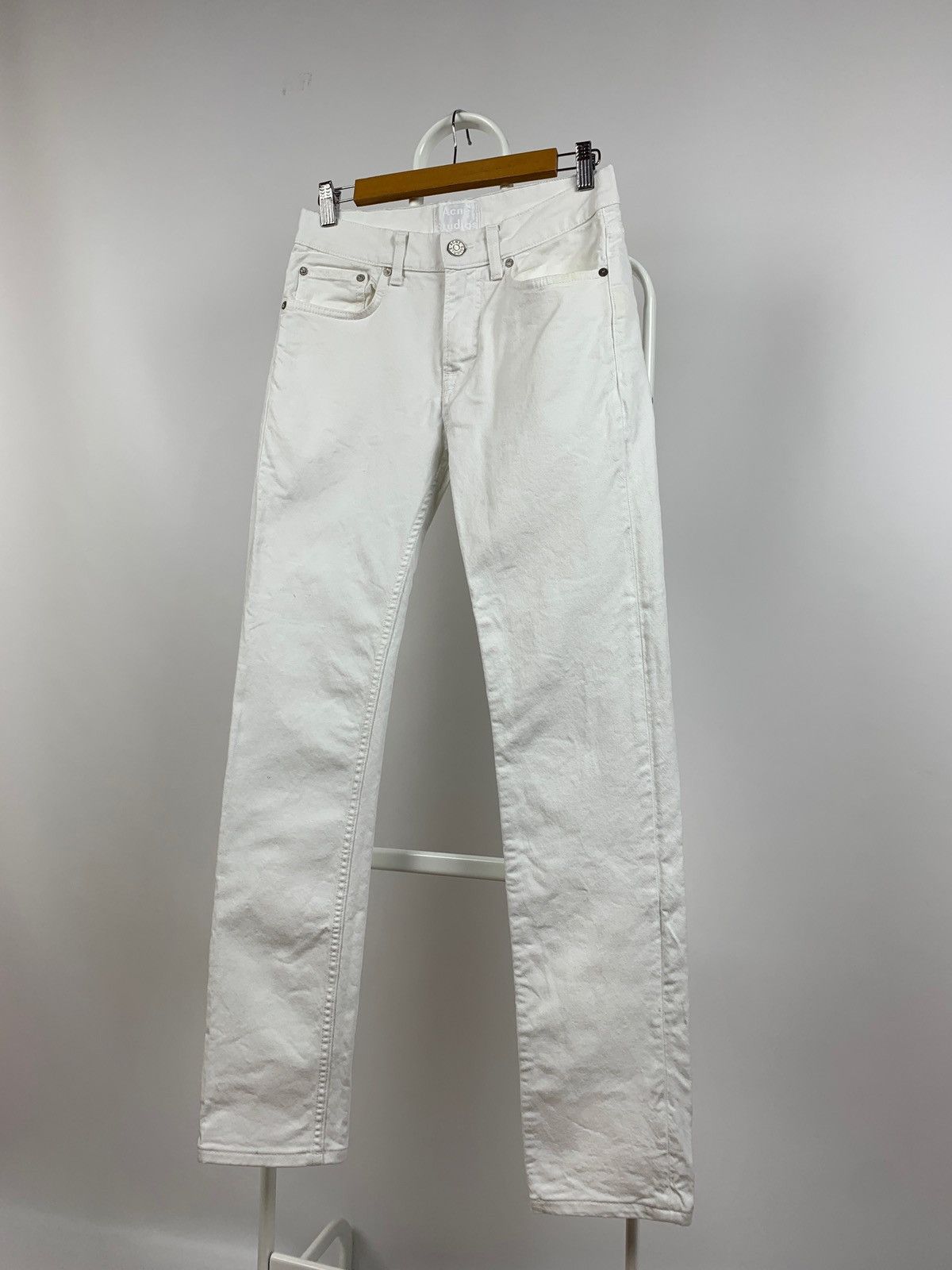 Acne Studios Acne Studios Ace White Slim Denim Jeans Pants Size US 28 / EU 44 - 10 Thumbnail