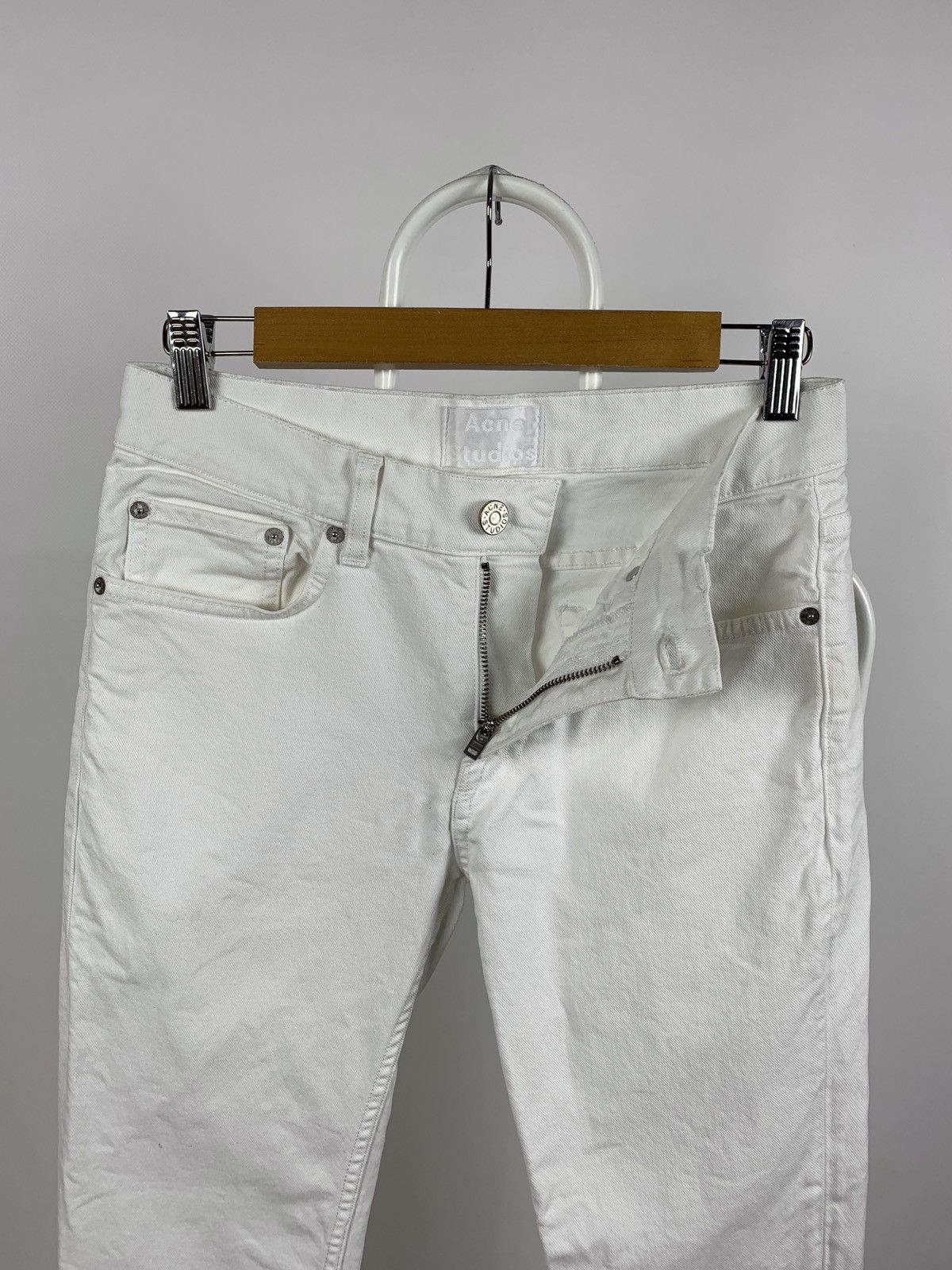 Acne Studios Acne Studios Ace White Slim Denim Jeans Pants Size US 28 / EU 44 - 12 Thumbnail