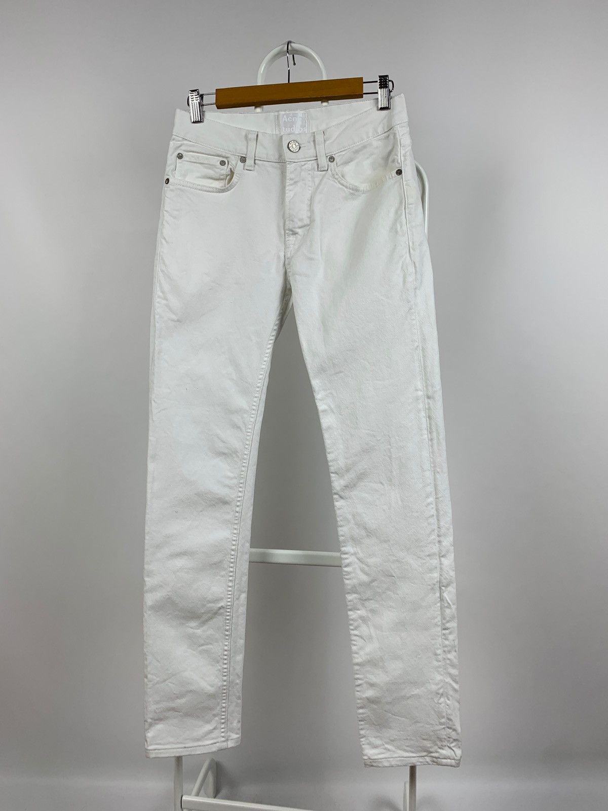 Acne Studios Acne Studios Ace White Slim Denim Jeans Pants Size US 28 / EU 44 - 1 Thumbnail