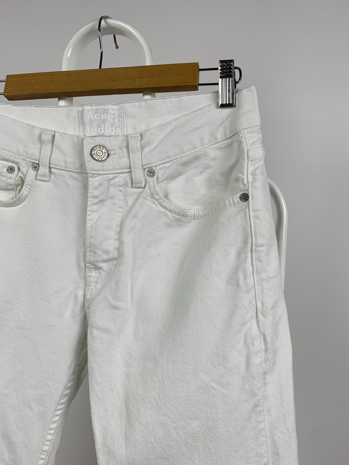 Acne Studios Acne Studios Ace White Slim Denim Jeans Pants Size US 28 / EU 44 - 5 Thumbnail