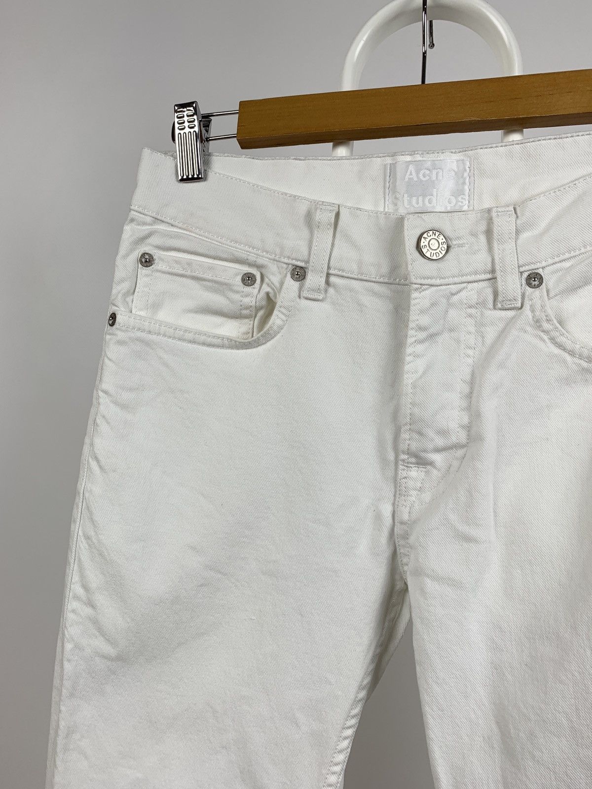 Acne Studios Acne Studios Ace White Slim Denim Jeans Pants Size US 28 / EU 44 - 6 Thumbnail