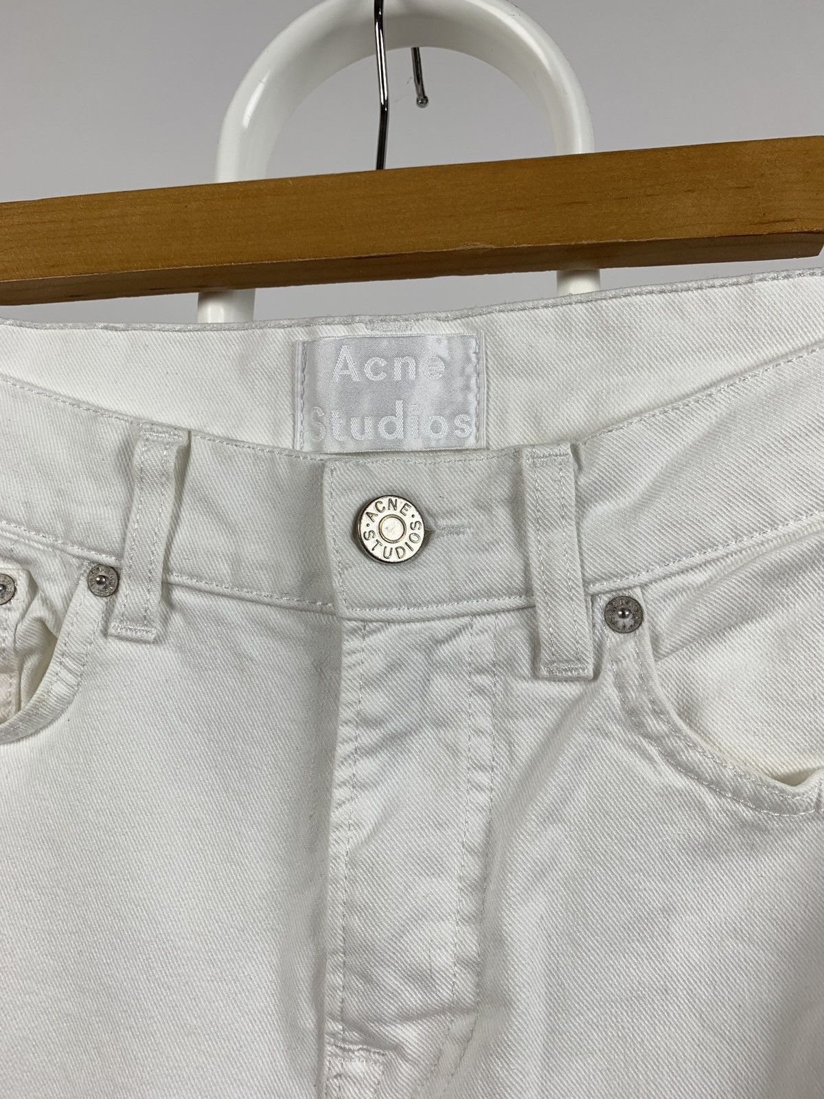 Acne Studios Acne Studios Ace White Slim Denim Jeans Pants Size US 28 / EU 44 - 7 Thumbnail