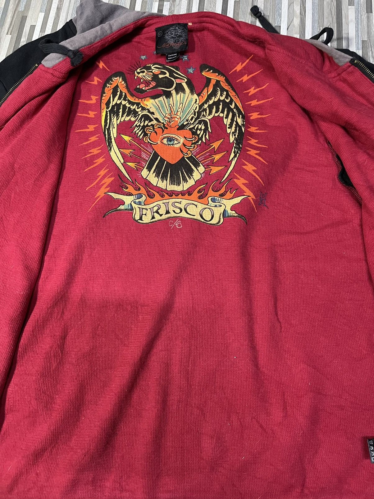 Christian Audigier Vintage Christian Audigier Ed Hardy Hoodies Size US XL / EU 56 / 4 - 3 Thumbnail