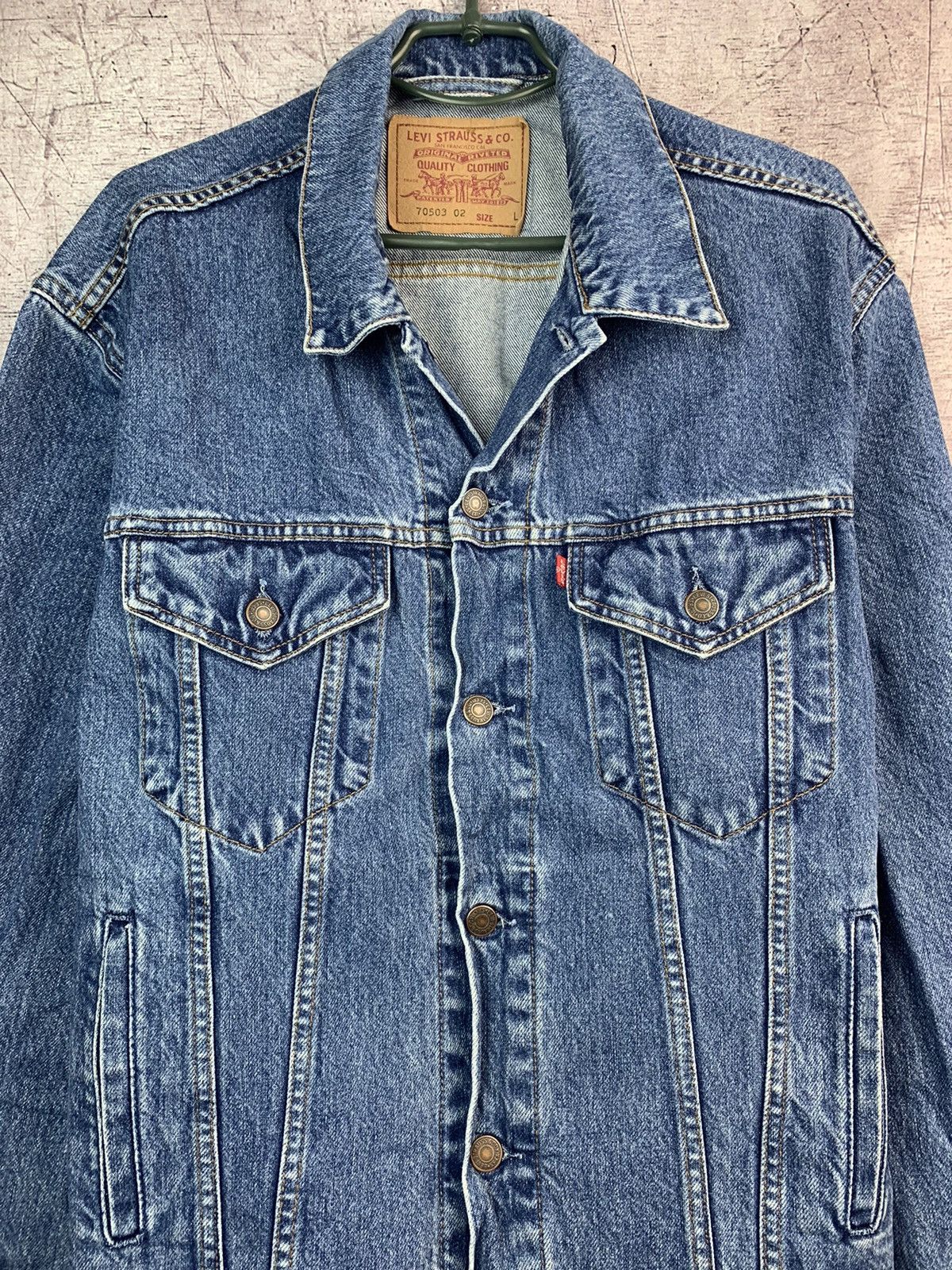 Levi's × Levi's Vintage Clothing Vintage Levis Jeans Denim Jacket Size US L / EU 52-54 / 3 - 2 Thumbnail