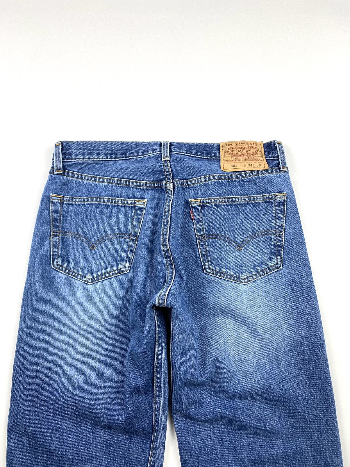 Levi's 🇺🇸 90’s Vintage Levi’s 501 Light Wash Denim Pants 34x30 Size US 34 / EU 50 - 10 Thumbnail