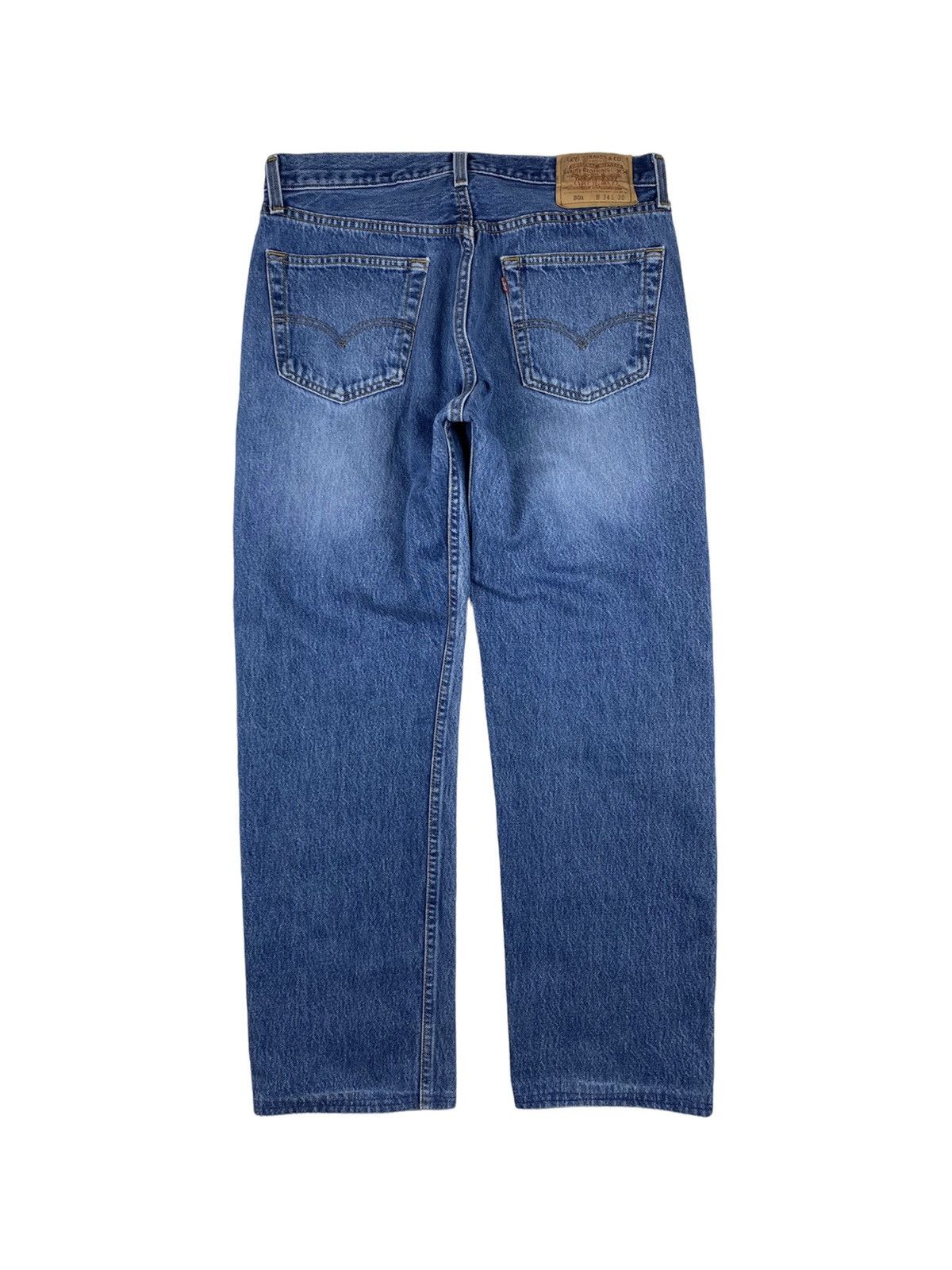 Levi's 🇺🇸 90’s Vintage Levi’s 501 Light Wash Denim Pants 34x30 Size US 34 / EU 50 - 2 Thumbnail