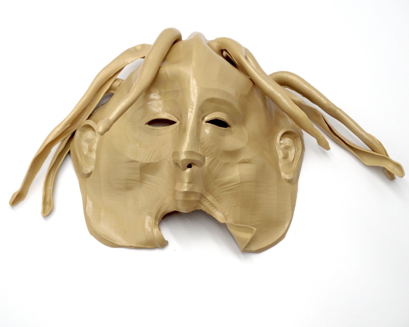 Travis Scott ASTROWORLD MASK GOLD Size ONE SIZE - 2 Thumbnail