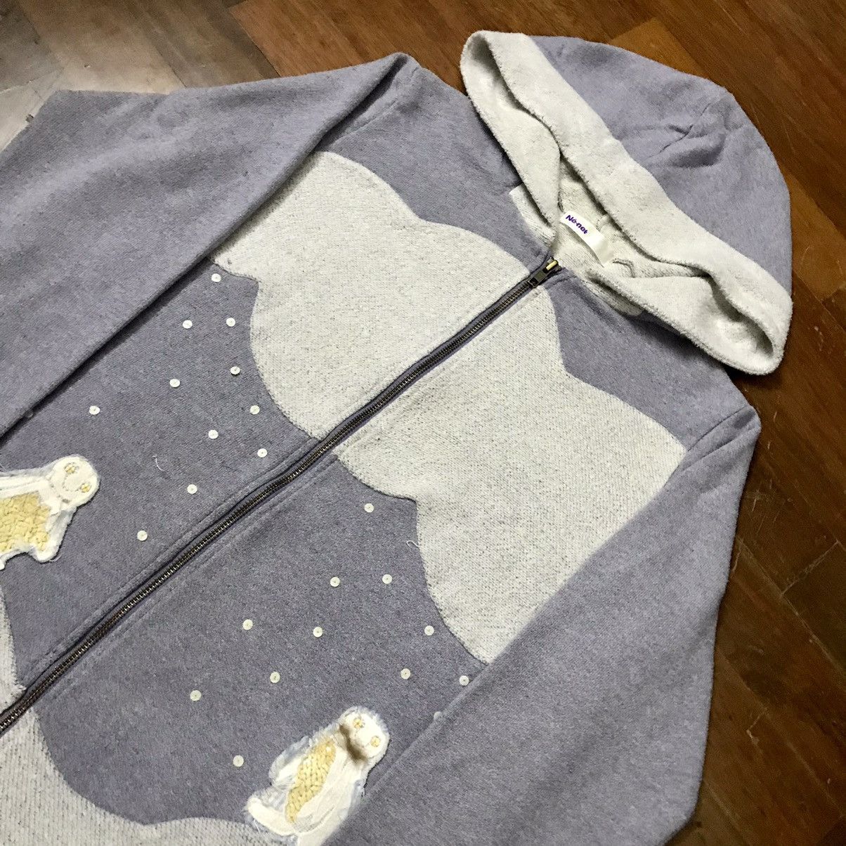 NÉ-NET ZIPPER HOODIE COOL DESIGN BY ISSEY MIYAKE DESIGNER