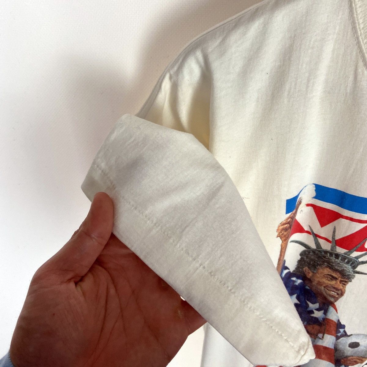USA Olympics Vintage 90s God Turtil USA Freedom Statue caricature tee Size US XXL / EU 58 / 5 - 4 Thumbnail