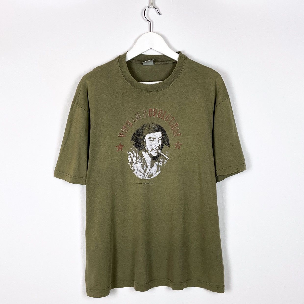 Vintage Vintage 90s Che Guevara Viva La Revolution Smoke Cuba tee Size US L / EU 52-54 / 3 - 1 Thumbnail
