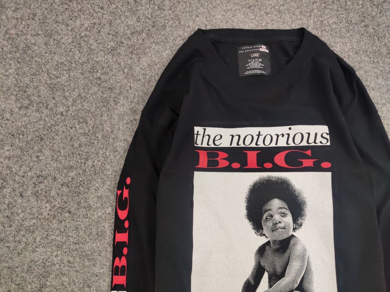 Rap Tees Vintage The Notorious BIG x Culture Kings Long sleeve shirt Size US L / EU 52-54 / 3 - 11 Thumbnail